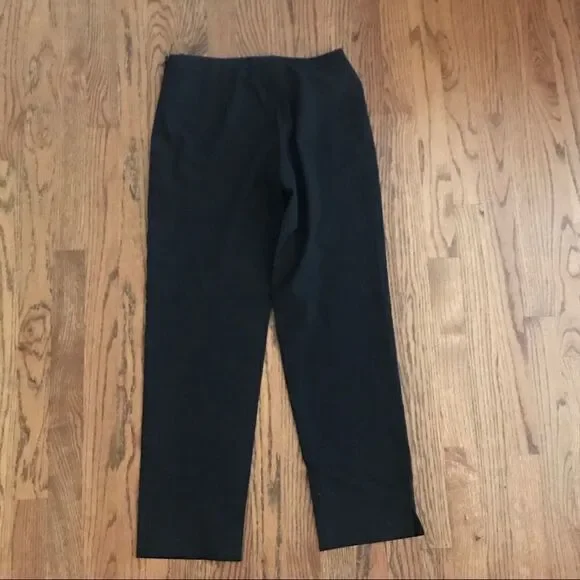 Milly flat from straight black pants 4 high waist - Picture 6 of 6